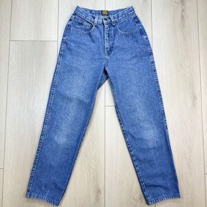 Y2K Calvin Klein Girls Denim Jeans Size 5/6 USA Made High Rise Blue Straight